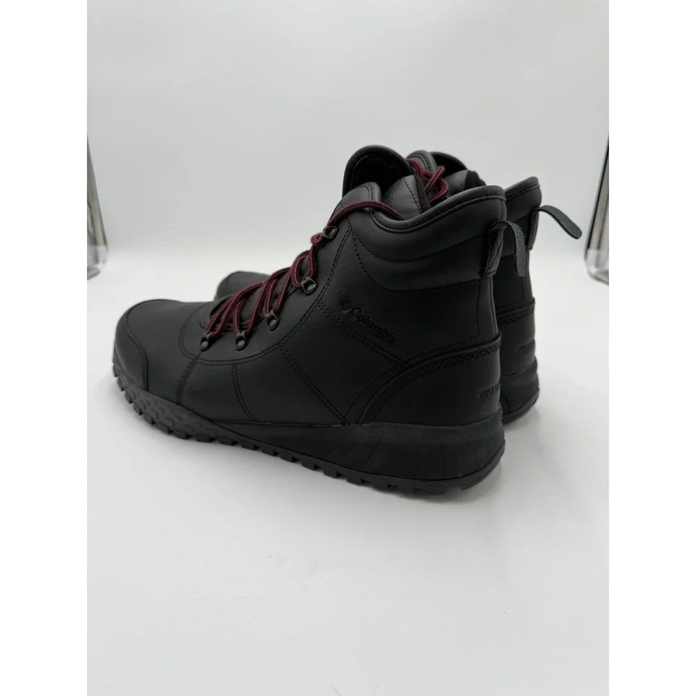 Columbia Fairbanks Rover II Mens Size 14 Waterproof Leather Boots Black NWOB